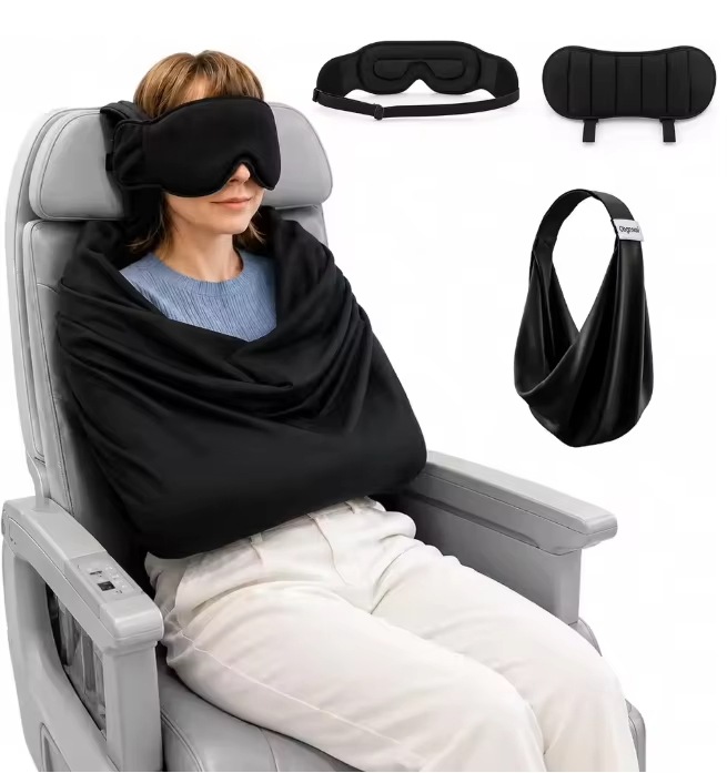 Travel Accessories Long Flight - Sistem Penyangga Tidur di Pesawat 3-in-1,