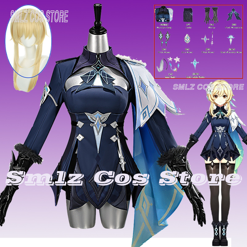 Kostum Cosplay Traveler Lumine - Travel Accessories Aesthetic ulasan dan harga