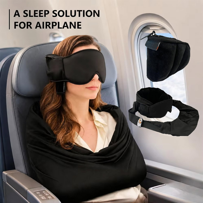 Set Perlengkapan Tidur Pesawat - Travel Accessories Long Flight ulasan dan harga