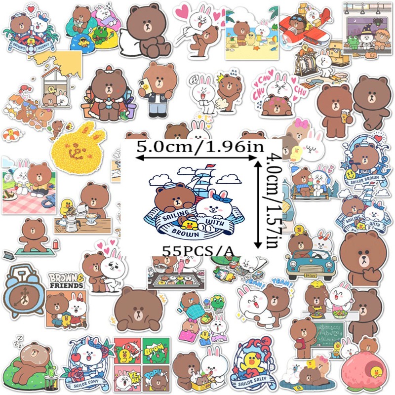 Stiker Dekoratif Gaya Anime LI - Luggage Cover Protector ulasan dan harga