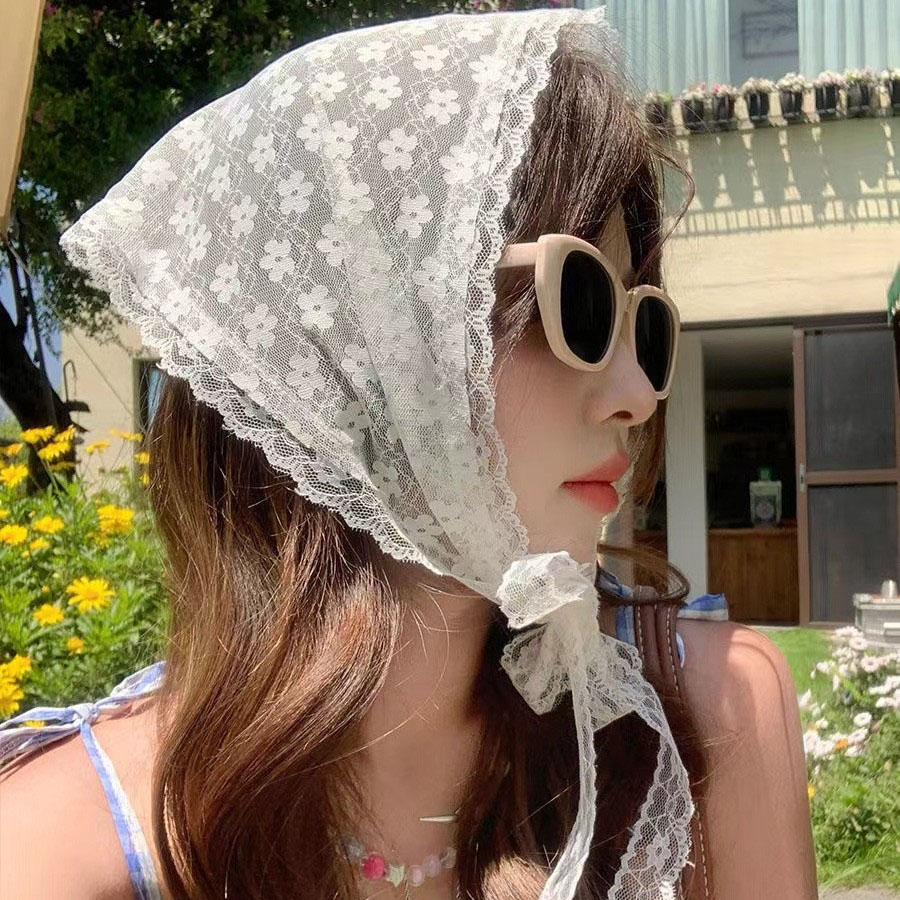 1 buah syal renda segitiga ber - Travel Accessories Aesthetic ulasan dan harga