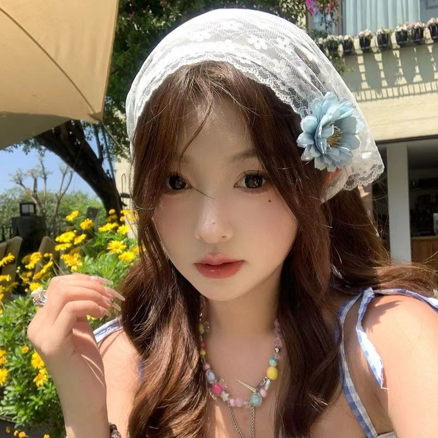1 buah syal renda segitiga ber - Travel Accessories Aesthetic ulasan dan harga