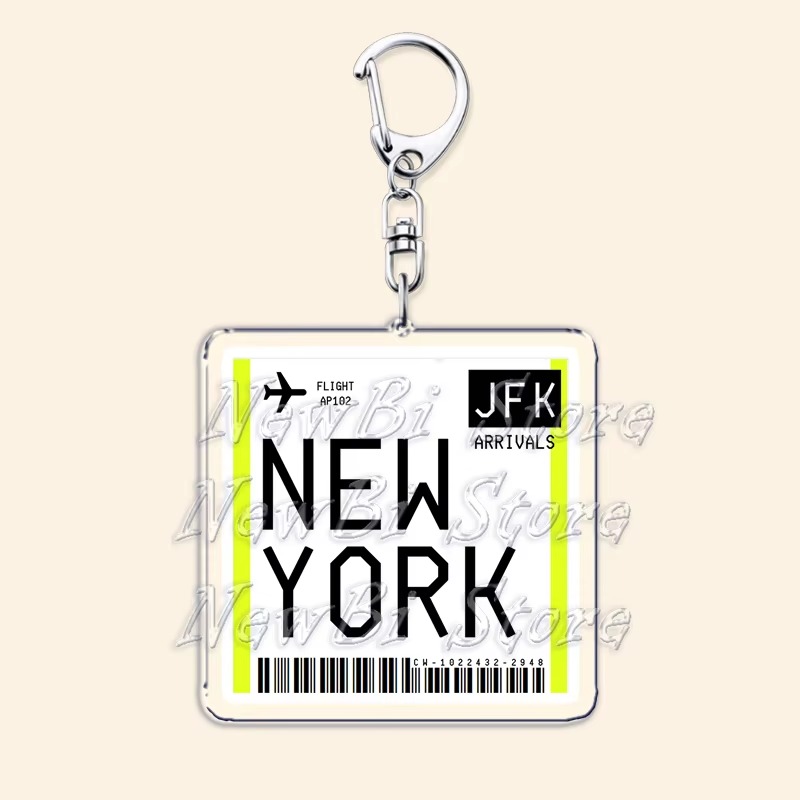 Gantungan kunci tiket pesawat, - Travel Accessories Jewelry ulasan dan harga
