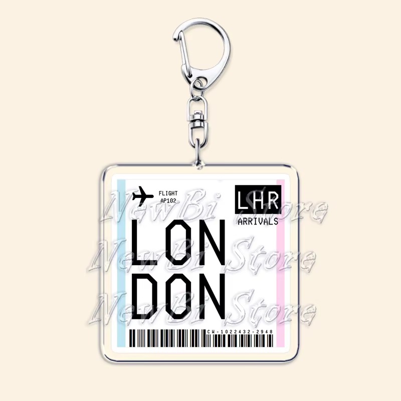 Gantungan kunci tiket pesawat, - Travel Accessories Jewelry ulasan dan harga